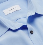 EQUIPMENT - The Original Slim-Fit Silk-Crepe Shirt - Blue