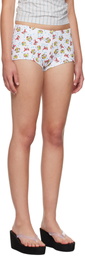 Ashley Williams White Serena Shorts