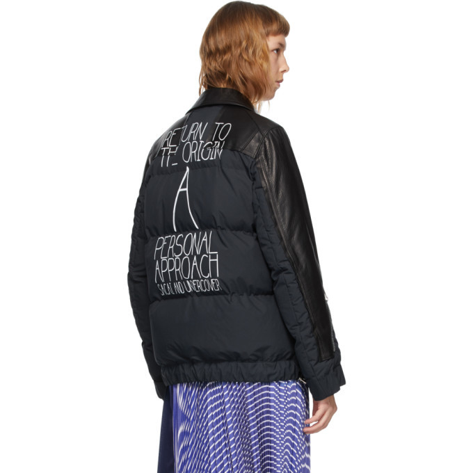 Undercover Black Sacai Edition Riders Jacket Undercover