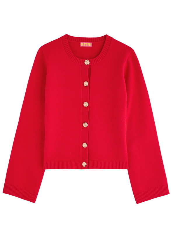 Photo: Kitri Cleo Knitted Cardigan Red