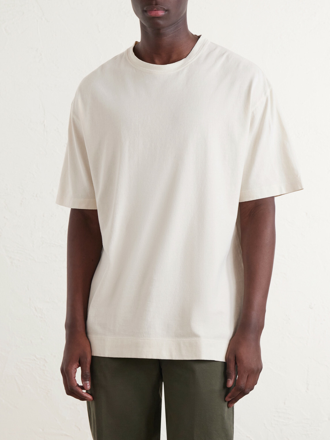 Massimo Alba - Nevis Cotton-Jersey T-Shirt - Neutrals