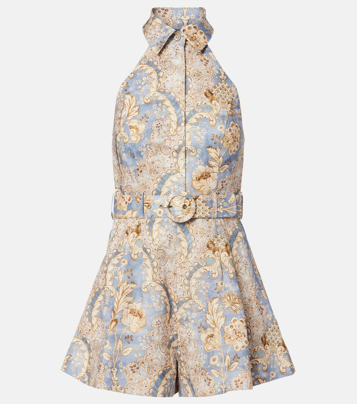Zimmermann Daylight printed linen romper