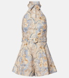 Zimmermann Daylight printed linen romper