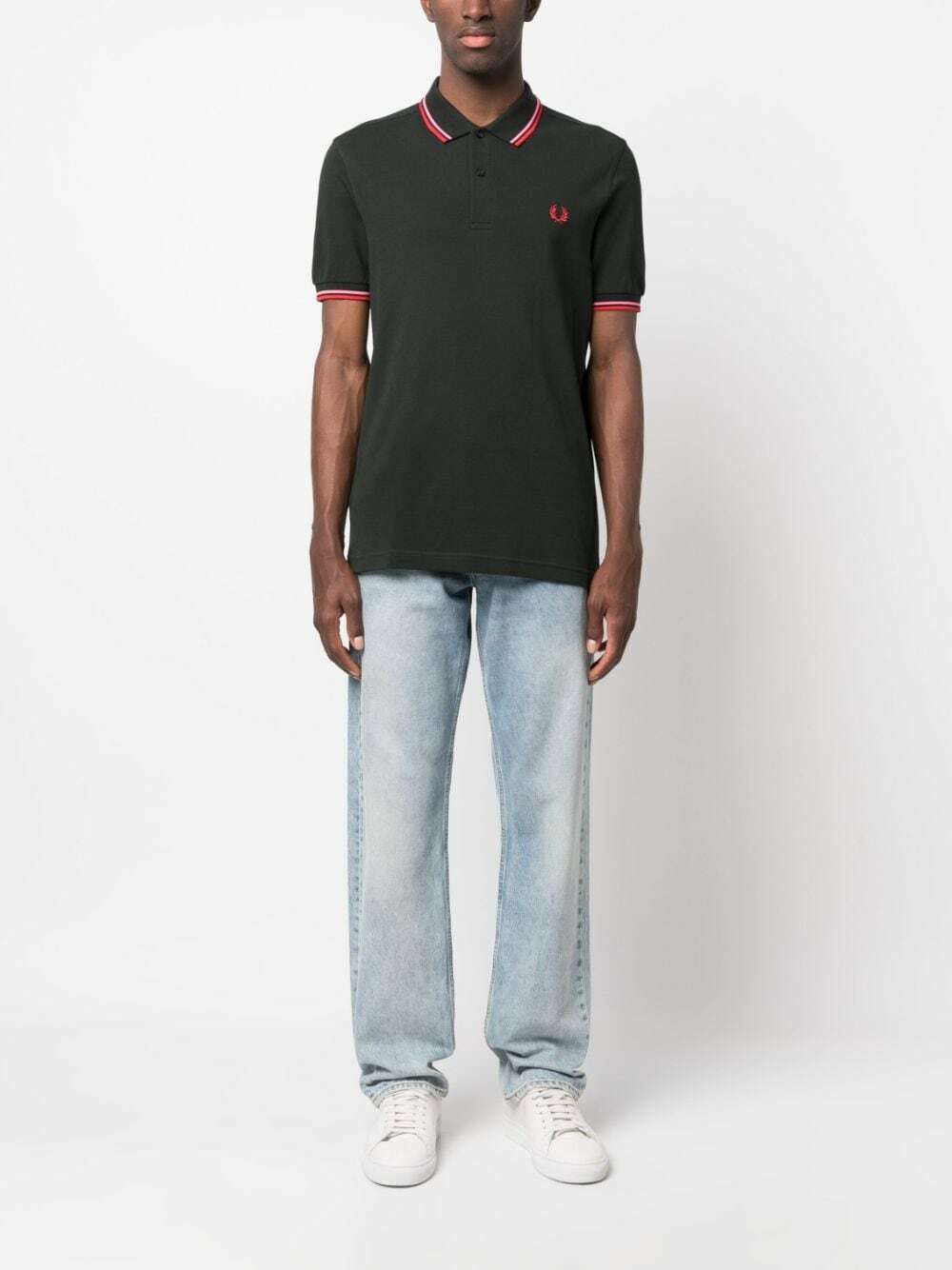 FRED PERRY - Logo Piquet Cotton Polo Shirt