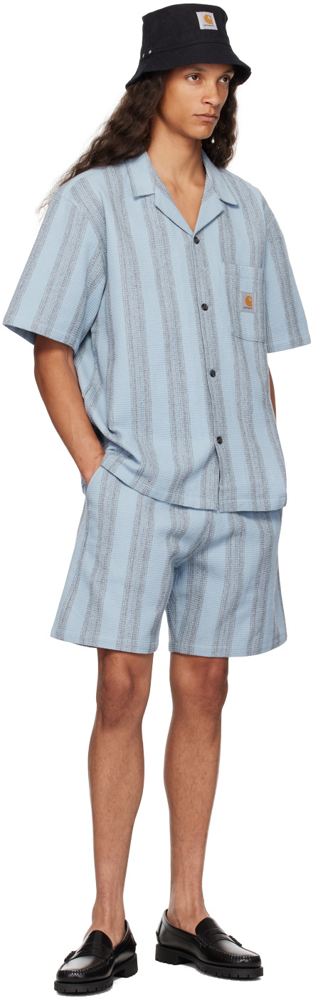 Carhartt Work In Progress Blue Dodson Stripe Shirt
