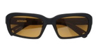 Jacquemus Marino - Matte Black / Amber Lens Sunglasses