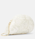 Simkhai Bridal Bridget Pearl shell clutch