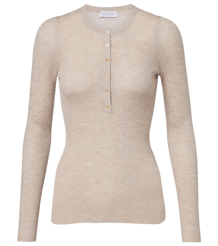 Photo: Gabriela Hearst Julian cashmere and silk Henley shirt