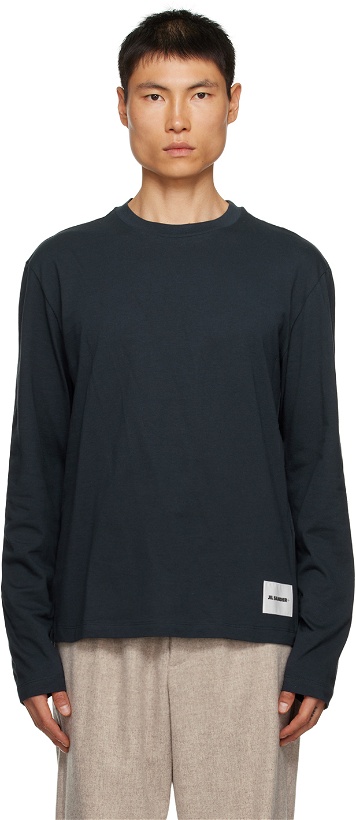 Photo: Jil Sander Three-Pack Multicolor Long Sleeve T-Shirts