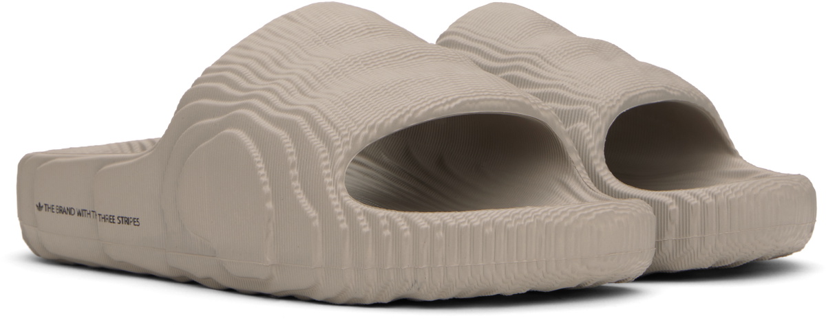 adidas Originals Gray Adilette 22 Pool Slides