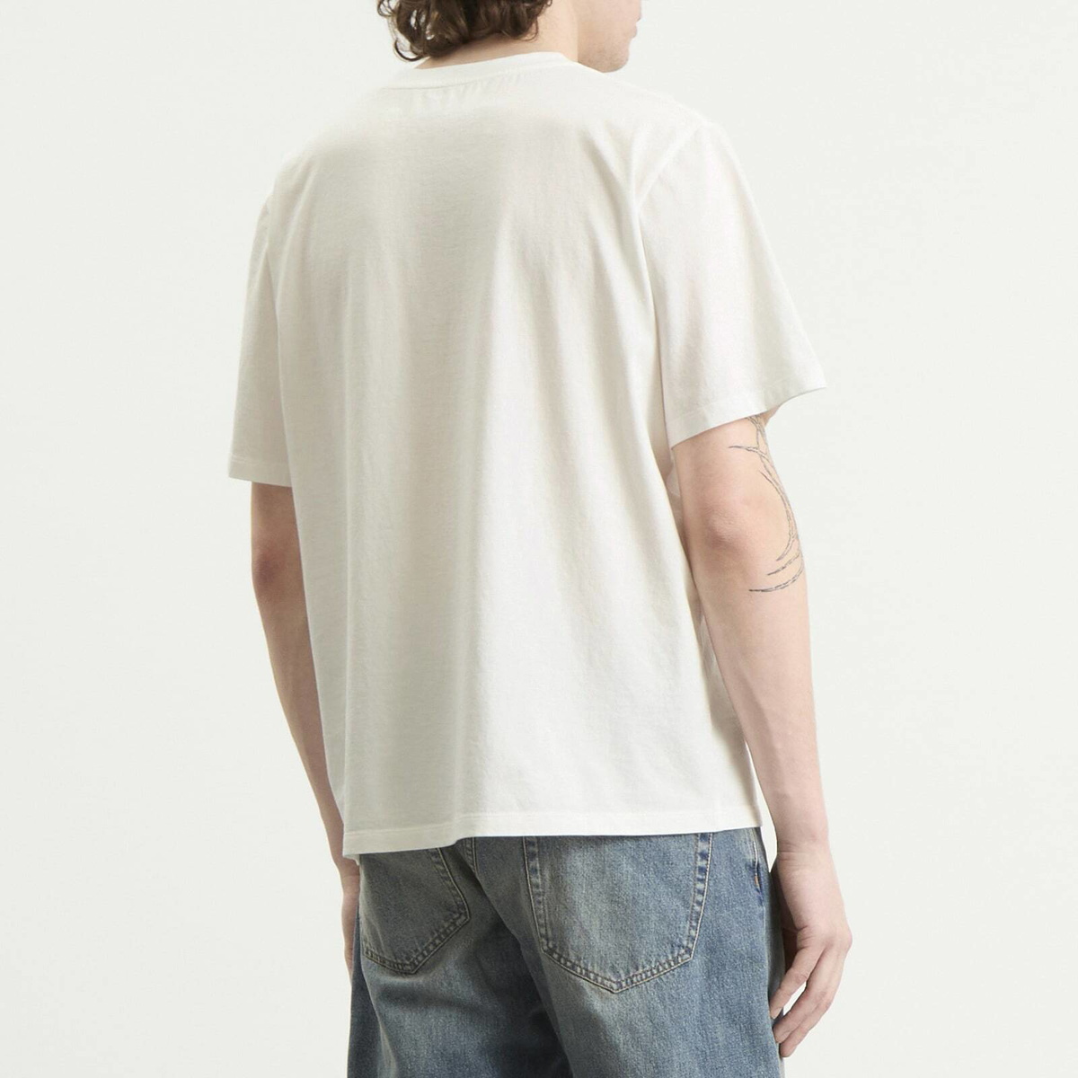 MM6 Maison Margiela Men's Margiela 6 Printed T-Shirt in Off White