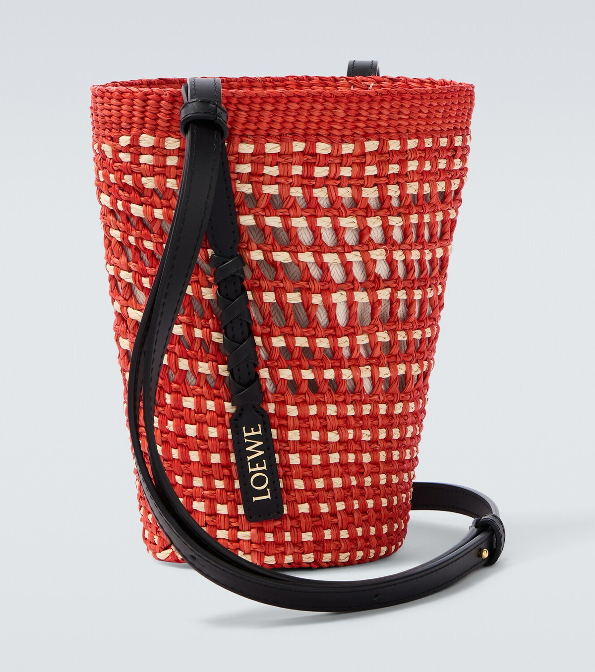 Loewe Paula's Ibiza leather-trimmed shoulder bag