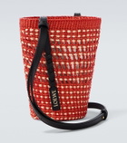 Loewe Paula's Ibiza leather-trimmed shoulder bag