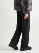 ROA - Straight-Leg Belted Logo-Print Nylon-Shell Trousers - Black