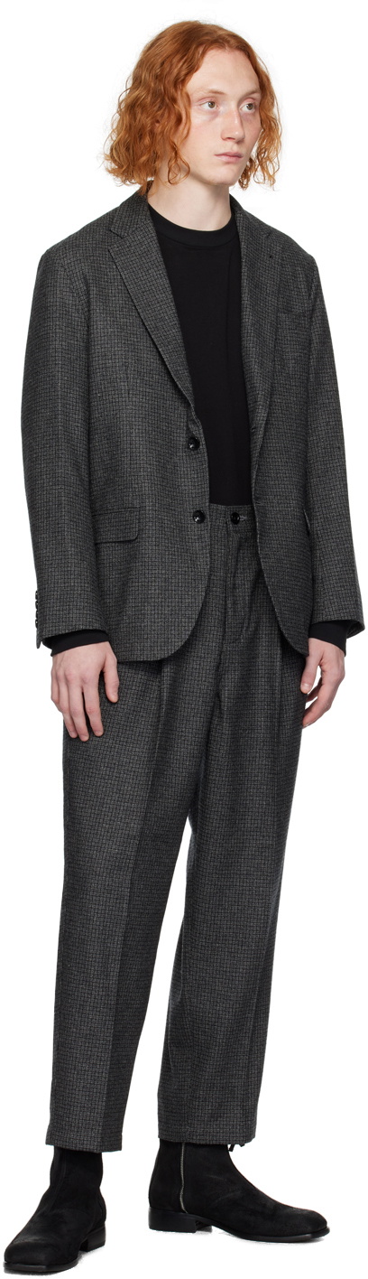 SOPHNET. Black Baggy Long Sleeve T-Shirt