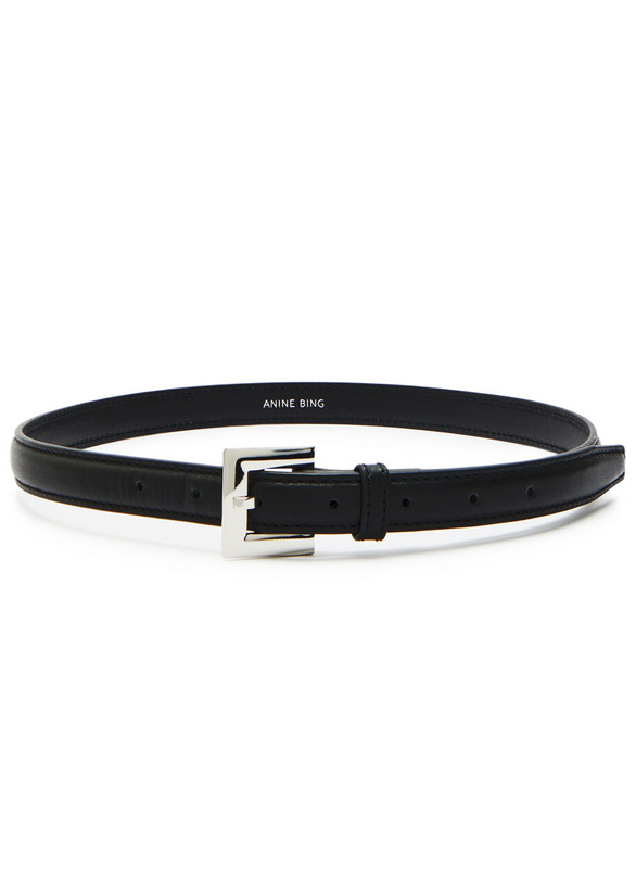 Photo: Anine Bing Nicola Leather Belt Black