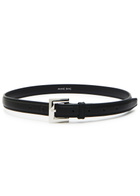 Anine Bing Nicola Leather Belt Black