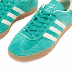 Adidas Gazelle Indoor Sneaker in Pure Teal/Off White& Gold