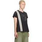 424 Black Capped Thermal T-shirt