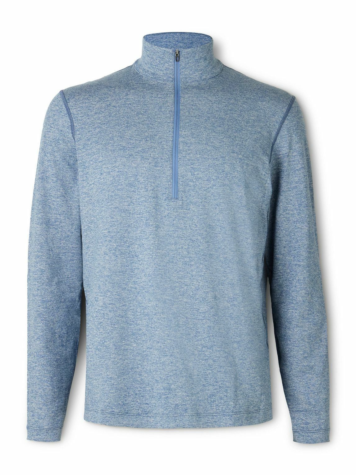 Lululemon - Slim-Fit Stretch Recycled-Jersey Half-Zip Top - Blue