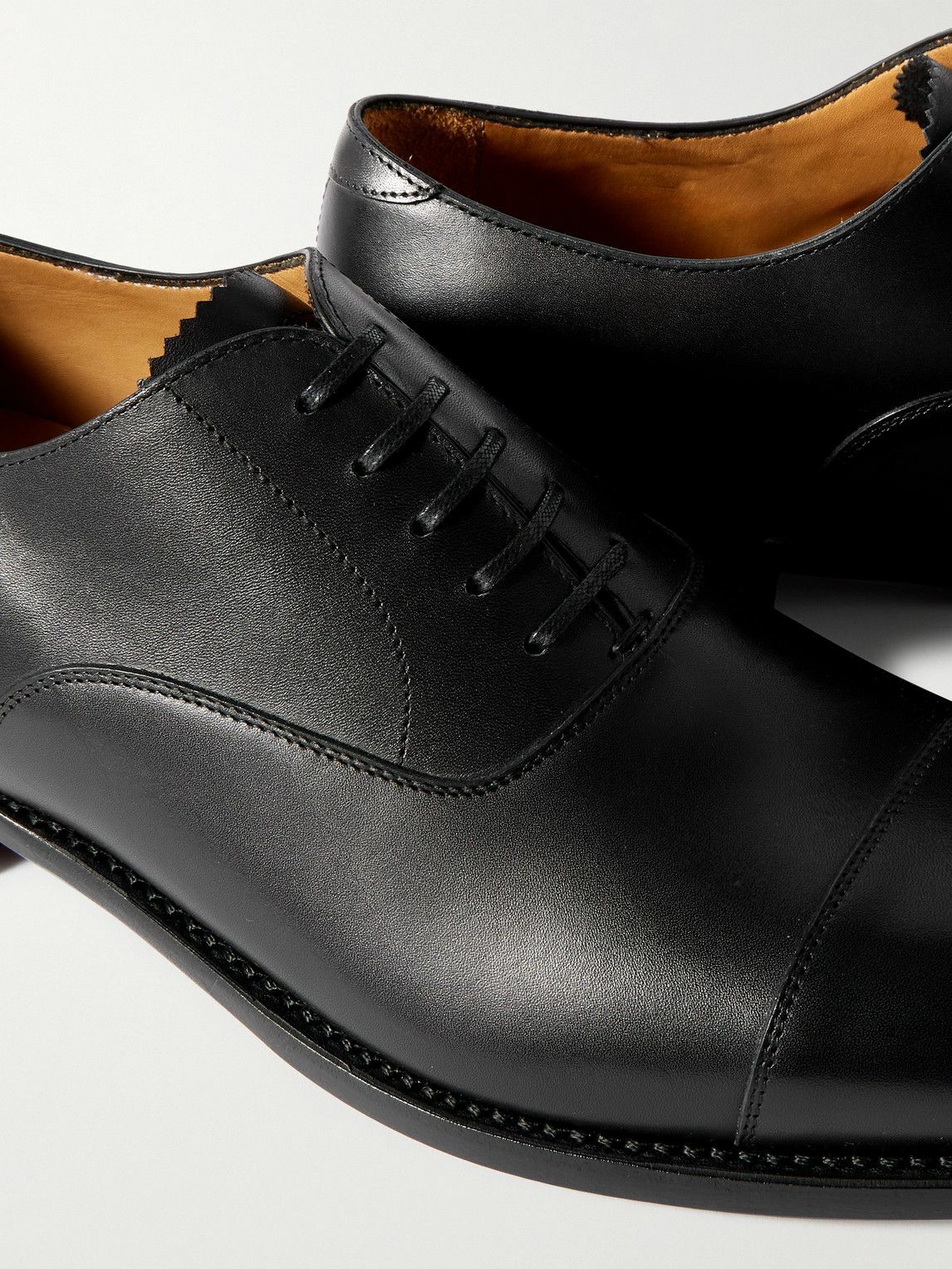 MORJAS - Leather Oxford Shoes - Black