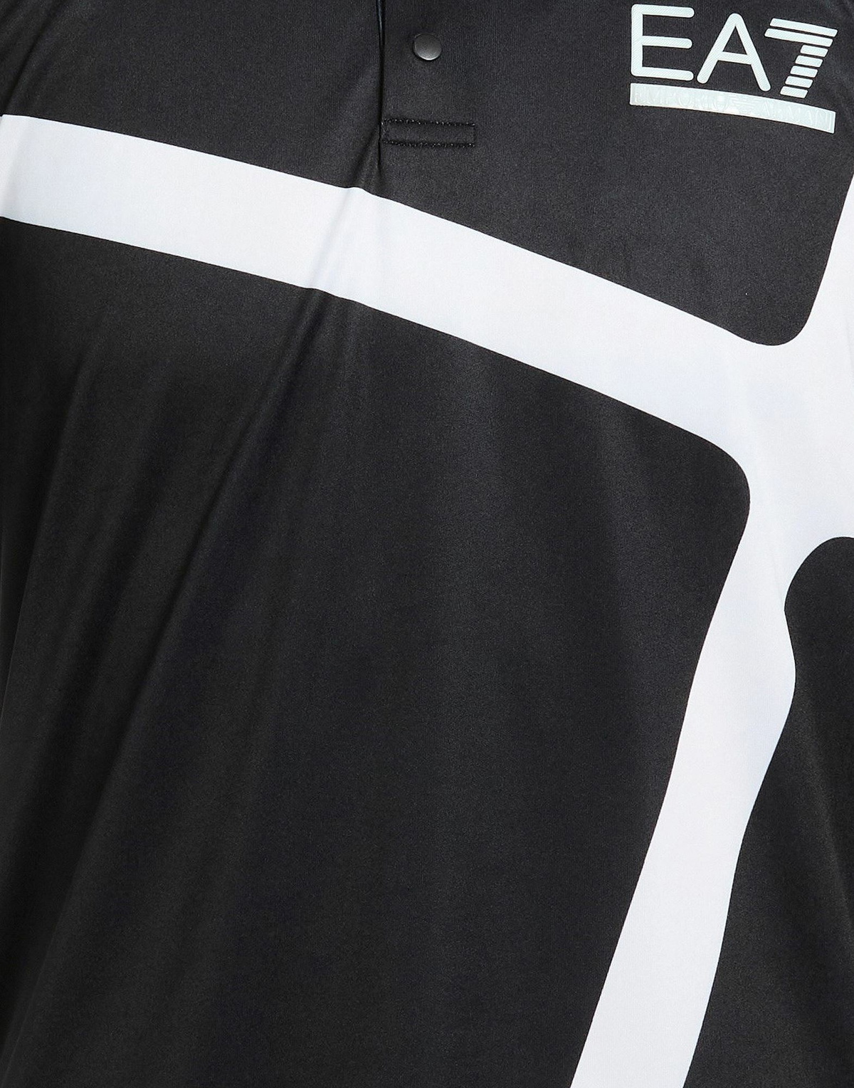Ea7 Mens Polo shirt in Black