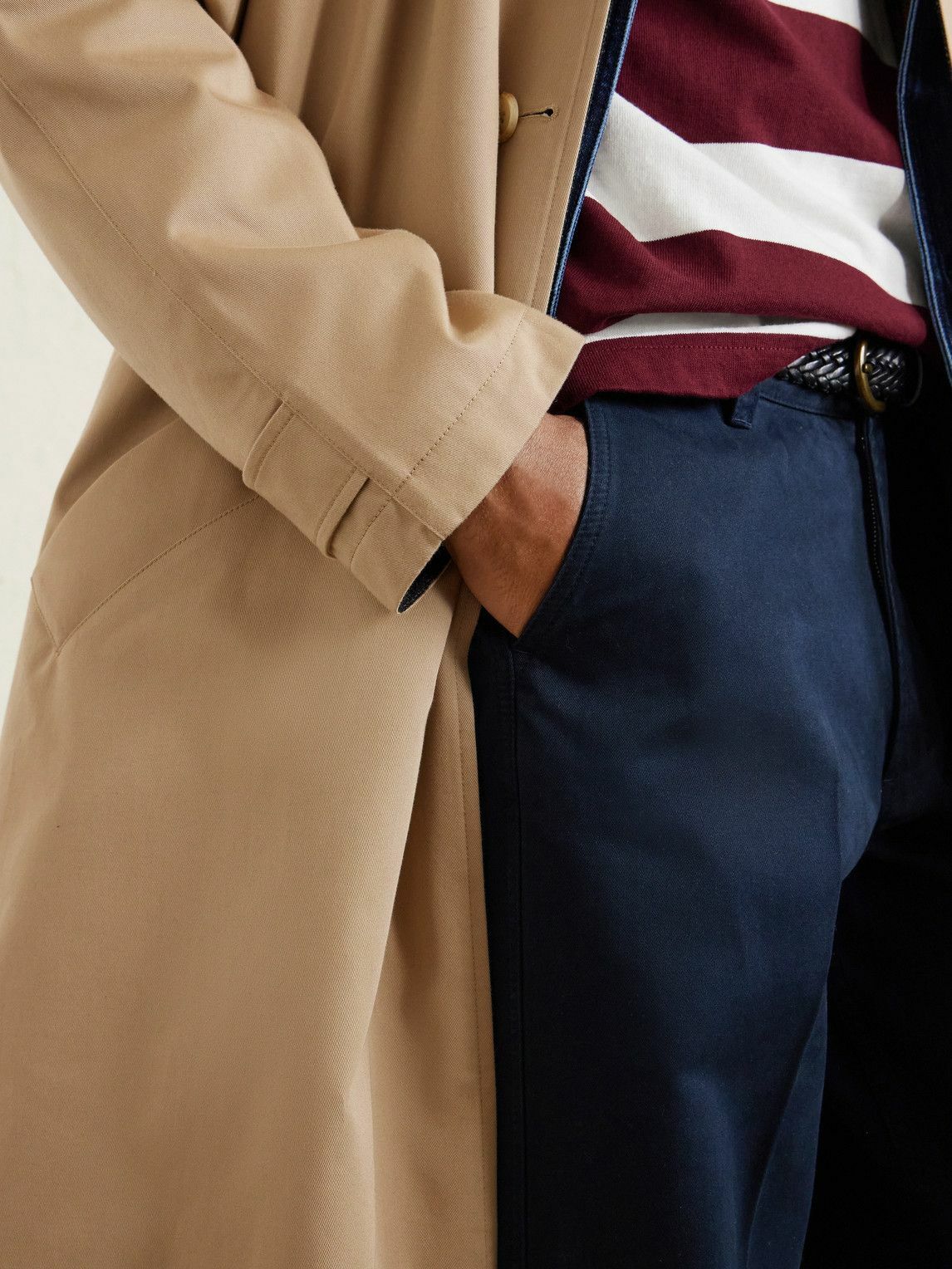 Drake's - HIM Straight-Leg Cotton-Twill Chinos - Blue