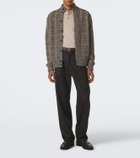 Agnona Checked wool and cashmere cardigan