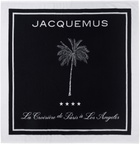 JACQUEMUS Navy & White La Croisière 'The Croisière' Beach Towel