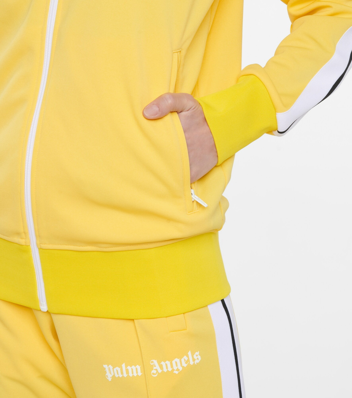 Palm Angels Red Logo Print Tracksuit Jacket