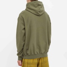 Awake NY Men's Military Embroidered Logo Hoody in Olive