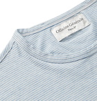 Officine Generale - Striped Cotton-Jersey T-Shirt - Blue