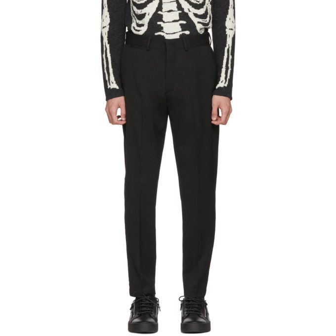 Photo: McQ Alexander McQueen Black Peg Leg Trousers