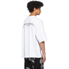 mastermind WORLD White Skull Tape T-Shirt