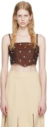 Maiden Name Brown Maria Tank Top