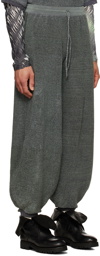 Isa Boulder SSENSE Exclusive Gray & Purple Flashy Reversible Trousers