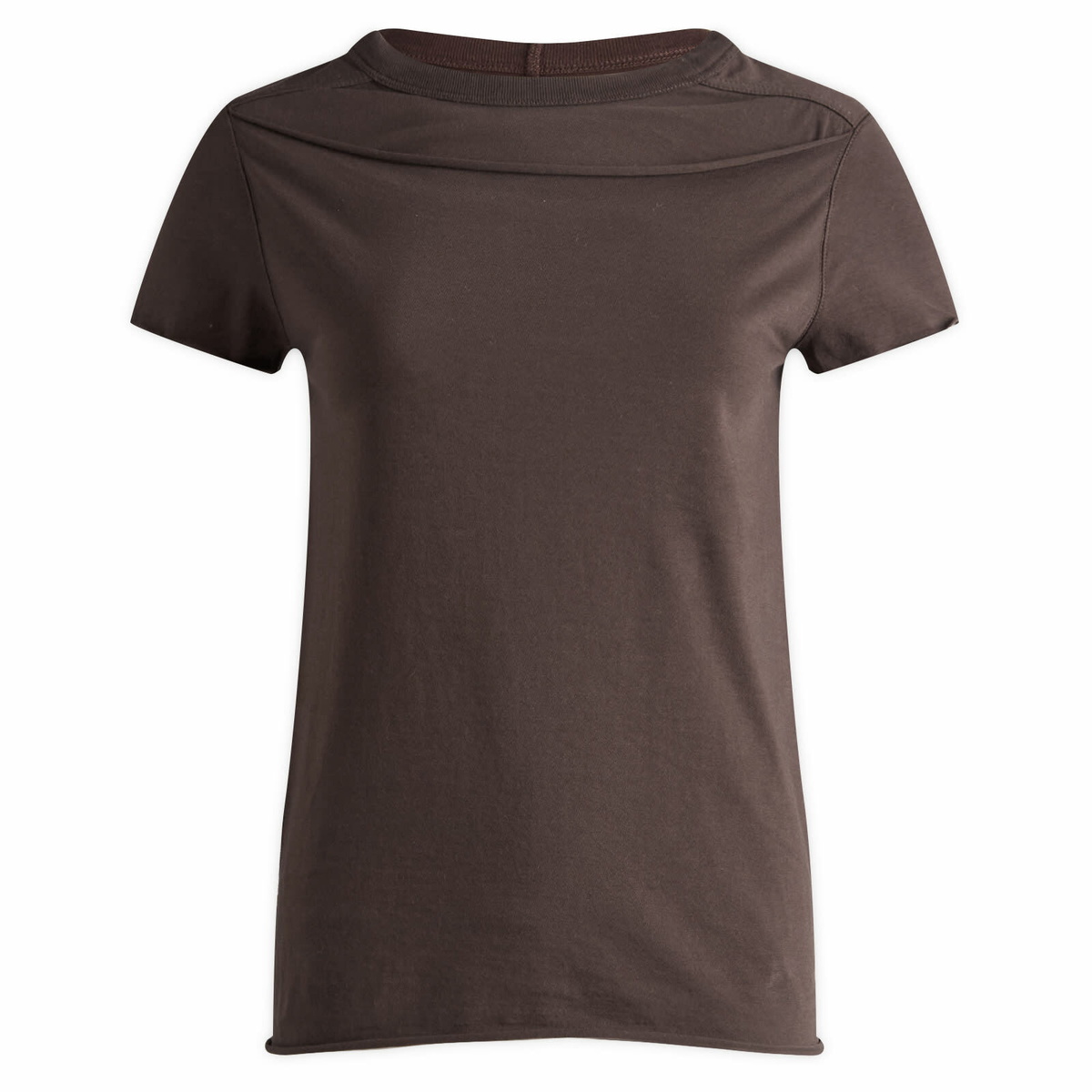 (正規店出品)RICK OWENS WOMEN RP01C5203 JA 09 LEVEL T-SHIRT RICK OWENS WOMEN LEVEL T-SHIRT BLACK FW23 | DOSHABURI Online