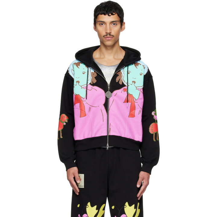 Photo: Chopova Lowena Black Double Woody Baby Zip Hoodie