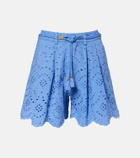Poupette St Barth Broderie anglaise cotton shorts