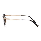 Dita Black and Gold Matte Union Glasses