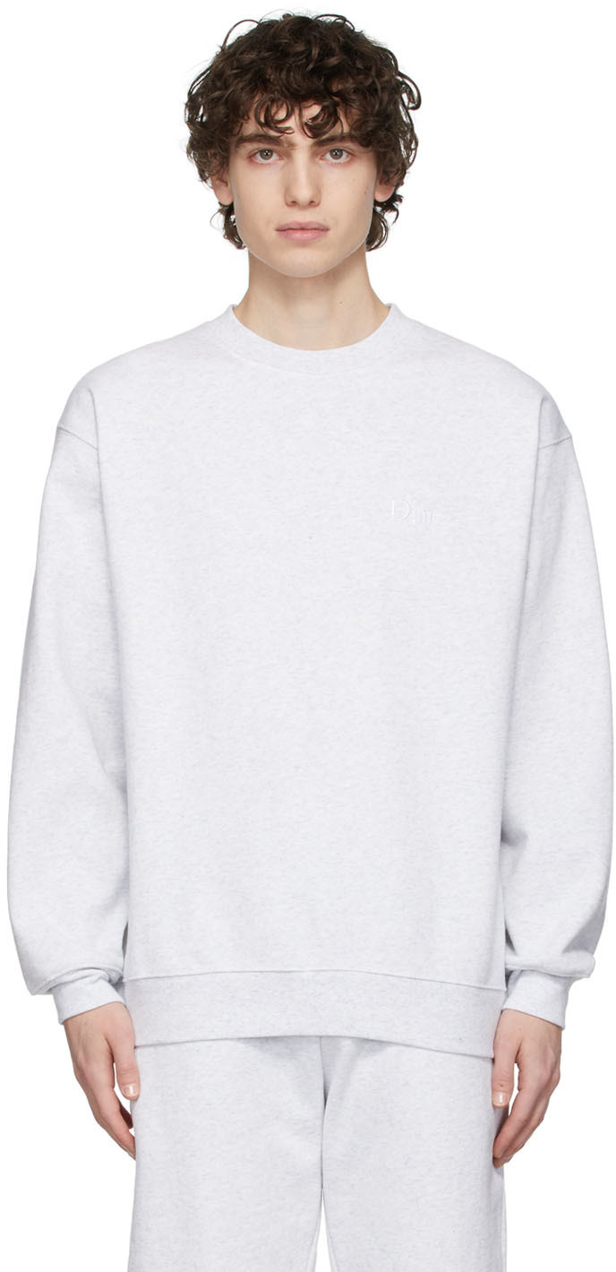 Dime Grey Classic Logo Sweatshirt Dime