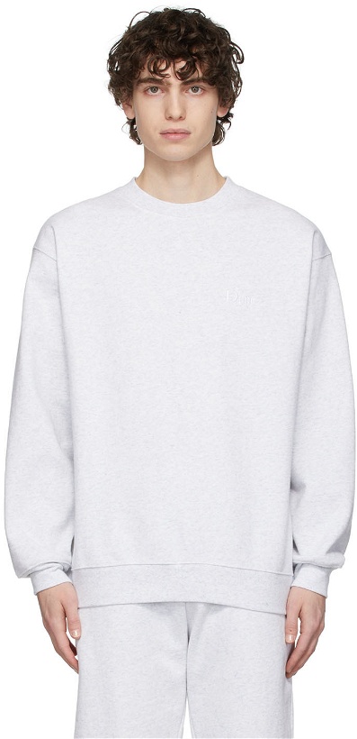 Photo: Dime Grey Classic Logo Sweatshirt
