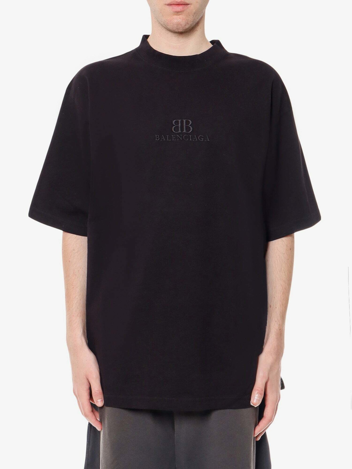 Balenciaga T Shirt Black Mens Balenciaga