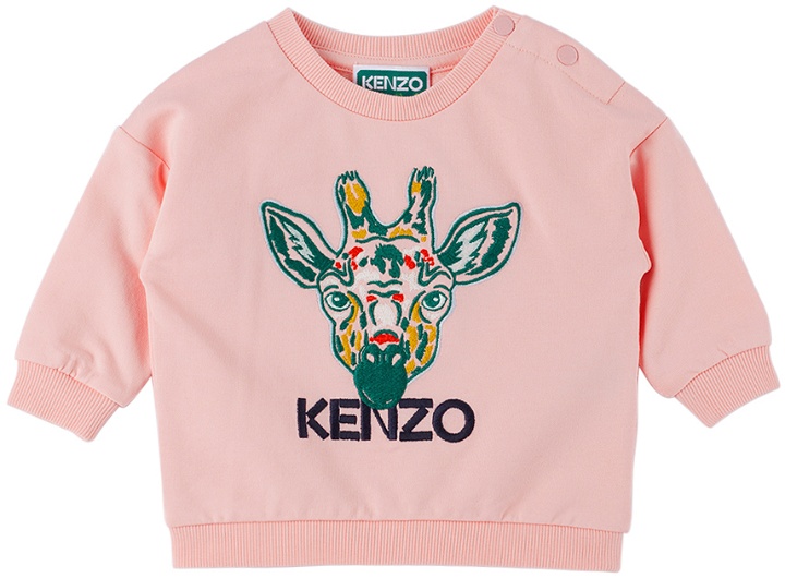 Photo: Kenzo Baby Pink Embroidered Sweatshirt