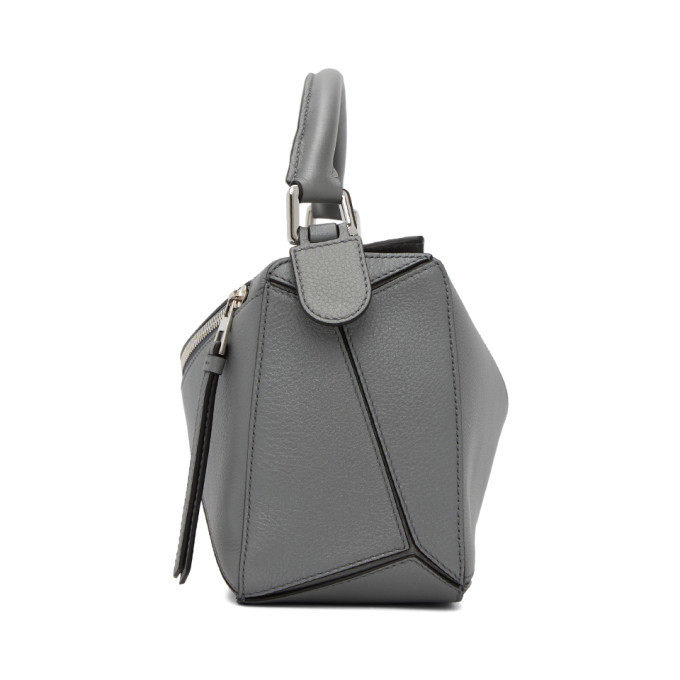 Loewe Grey Small Puzzle Bag