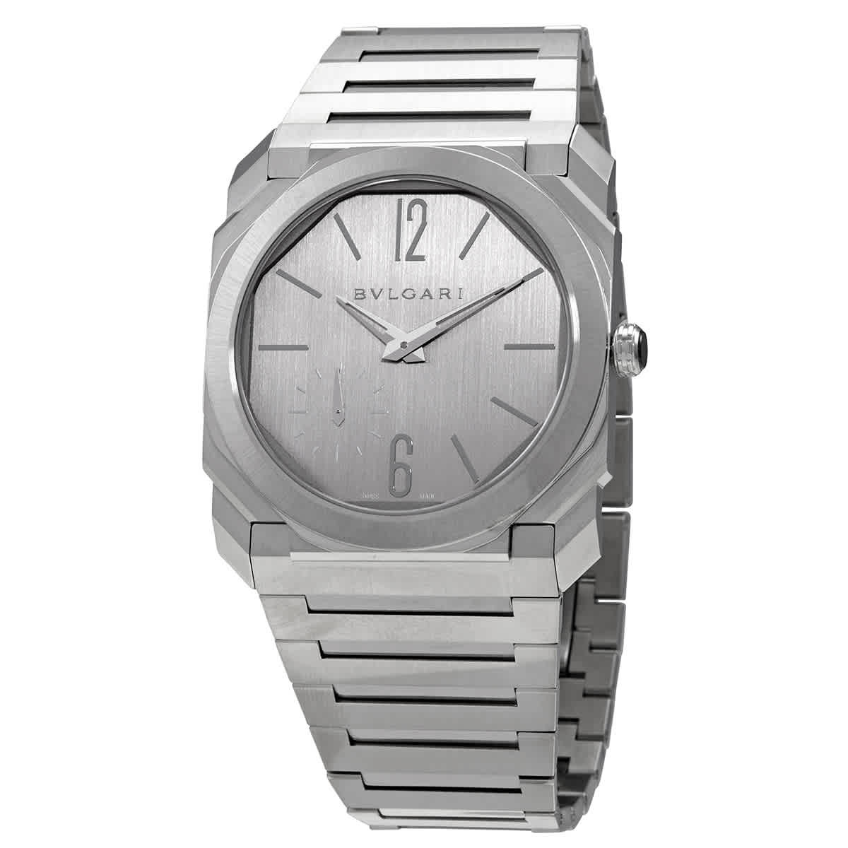 Bvlgari Octo Finissimo Automatic Silver Dial Mens Watch 103464