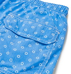 Anderson & Sheppard - Slim-Fit Mid-Length Floral-Print Swim Shorts - Blue