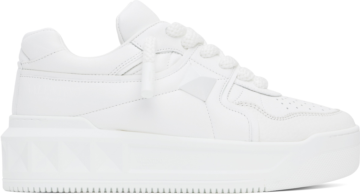 スニーカー VALENTINO White nappa leather Chromathon sneakers Chromathon leather sneakers in white - Valentino Garavani