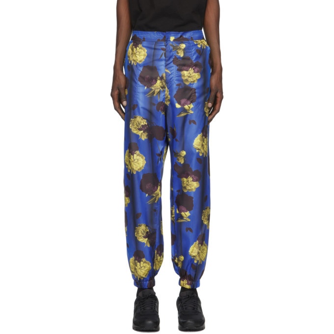 Photo: Opening Ceremony Blue Satin Floral Trousers