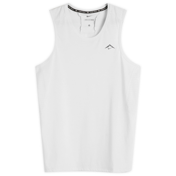 Photo: Nike Running Solar Chase Tank Top in Grey/Black